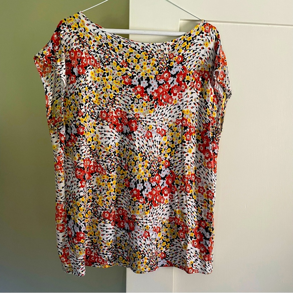 Loft short sleeve blouse, size L